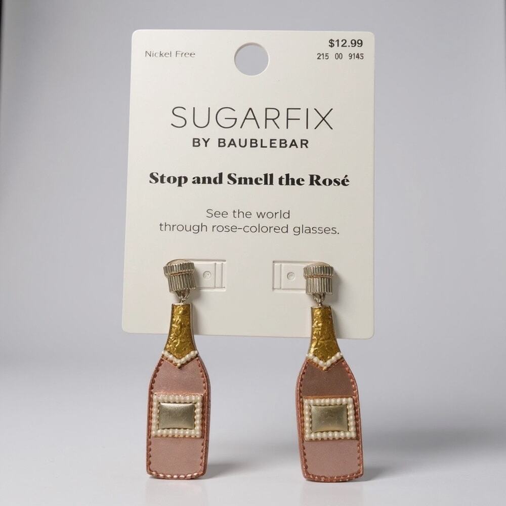 Sugarfix by Baublebar Stop & Smell the Rosé Earrings | Rosé Collection